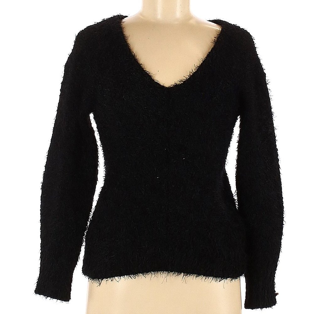 BP Black Fuzzy Nylon Sweater